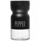 Pimenteiro 120ml De Vidro Com Tampa De Metal Preto